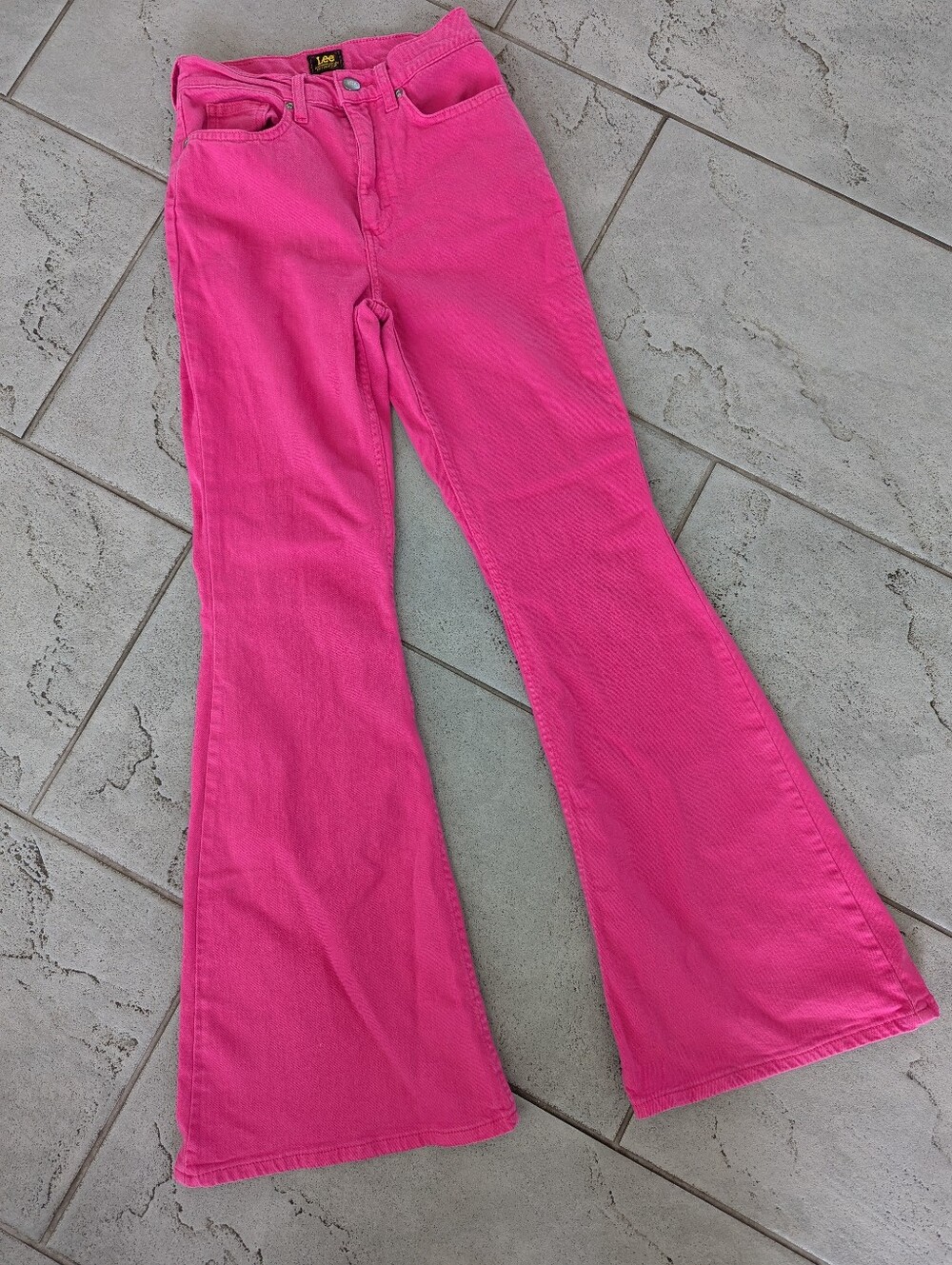 Lee Women's Hot Pink Wide Leg / Flare Jeans